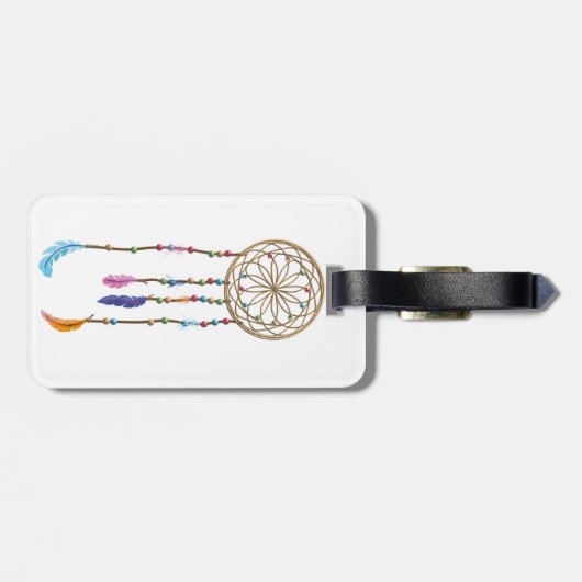 Dreamcatcher Pattern Gepäckanhänger (Rückseite horizontal)