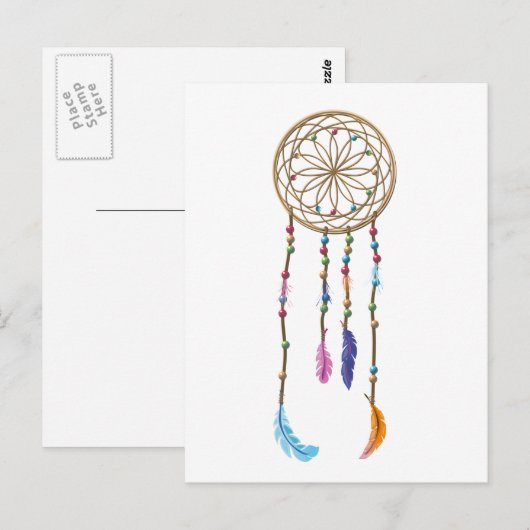 Dreamcatcher Pattern Postkarte (Vorne/Hinten)