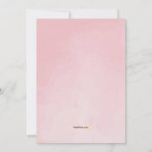 Dreamcatcher Pink Watercolor Schwangerschaft Ankün Ankündigung (Rückseite)