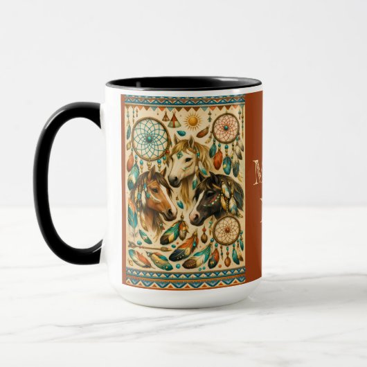 Dreamcatcher-Ponys Tasse (Links)