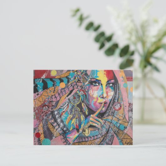 DreamCatcher PostCard Postkarte (Stehend Vorderseite)