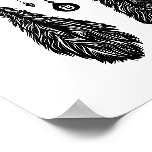 Dreamcatcher - Poster (weiß) (Ecke)