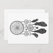 Dreamcatcher - Postkarte (weiß) (Vorne/Hinten)