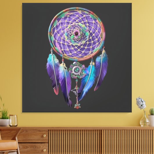 Dreamcatcher Print Design Leinwanddruck (Insitu (Wohnzimmer))