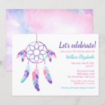 Dreamcatcher rosa lila aquamariner Kindergeburtsta