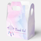 Dreamcatcher rosa lila aquamariner Kindergeburtsta Geschenkschachtel (Geöffnet)