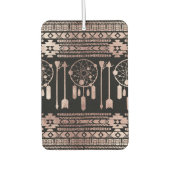 Dreamcatcher Rose Gold Tribal Aztec Autolufterfrischer (Vorderseite)