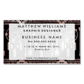 Dreamcatcher Rose Gold Tribal Aztec Magnetische Visitenkarte (Vorderseite)