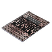 Dreamcatcher Rosen-Goldstammes- Azteke auf Notizblock (Linke Seite)