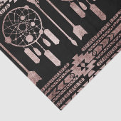 Dreamcatcher Rosen-Goldstammes- Azteke auf Seidenpapier (Ausschnitt)