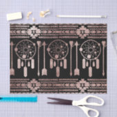 Dreamcatcher Rosen-Goldstammes- Azteke auf Seidenpapier (Handwerk)