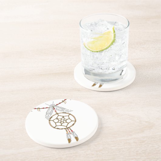 DreamCatcher Sandstein Untersetzer (Seite)