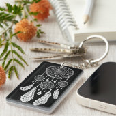 Dreamcatcher - Schlüsselanhänger (Schwarzes) (Vorderseite rechts)