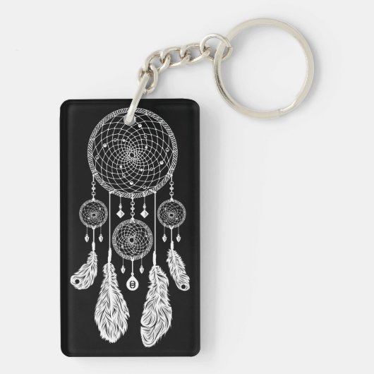 Dreamcatcher - Schlüsselanhänger (Schwarzes) (Rückseite)