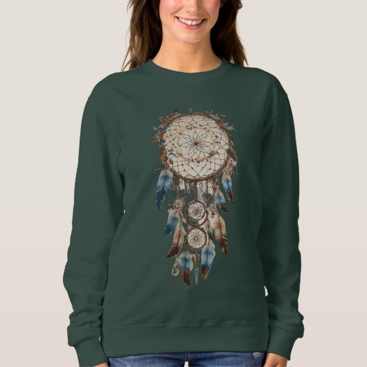Dreamcatcher Serenity: Entwurf symbolischer T - Sh Sweatshirt (Vorderseite)