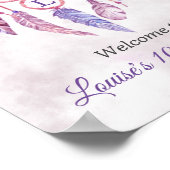 Dreamcatcher Sleepover Geburtstagspartei Begrüßung Poster (Ecke)