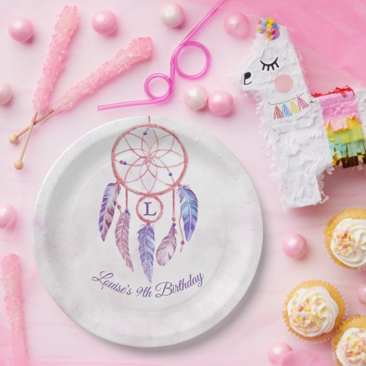 Dreamcatcher Sleepover Geburtstagsparty Pappteller (Party)