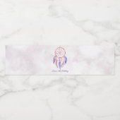 Dreamcatcher Sleepover Geburtstagsparty Wasserflaschenetikett (Einzelnes Label)