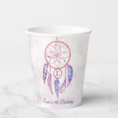 Dreamcatcher Sleepover jeder Altersgruppe Geburtst Pappbecher (Vorderseite)
