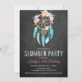 Dreamcatcher Slumber Party jeden Geburtstag Einladung (Vorderseite)