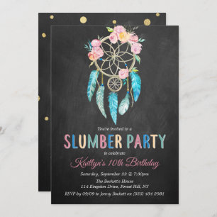 Dreamcatcher Slumber Party jeden Geburtstag Einladung