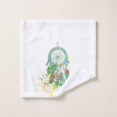 Dreamcatcher-Splatter Badhandtuch Set (Waschlappen)