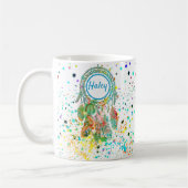 Dreamcatcher splatter personalized coffee mug kaffeetasse (Links)