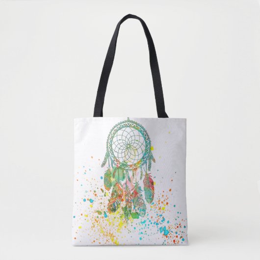 Dreamcatcher-Splatter-Tragetasche Tasche (Vorderseite)