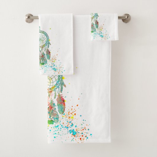 Dreamcatcher-Spritzer Badhandtuch Set (Insitu)