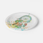 Dreamcatcher-Spritzer Pappteller (Schrägansicht)