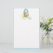 Dreamcatcher Spritzer personalisiert Briefpapier (Stehend Vorderseite)