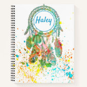 Dreamcatcher Spritzer personalisiert Notizblock (Vorderseite)