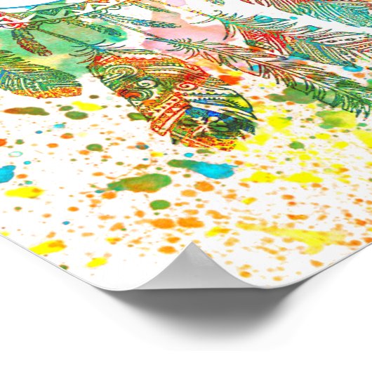 Dreamcatcher Spritzer personalisiert Poster (Ecke)