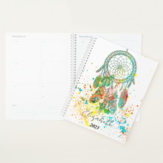 Dreamcatcher Spritzer personalisierter Planer (Anzeige)