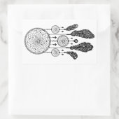 Dreamcatcher - Sticker (weiß) (Tasche)