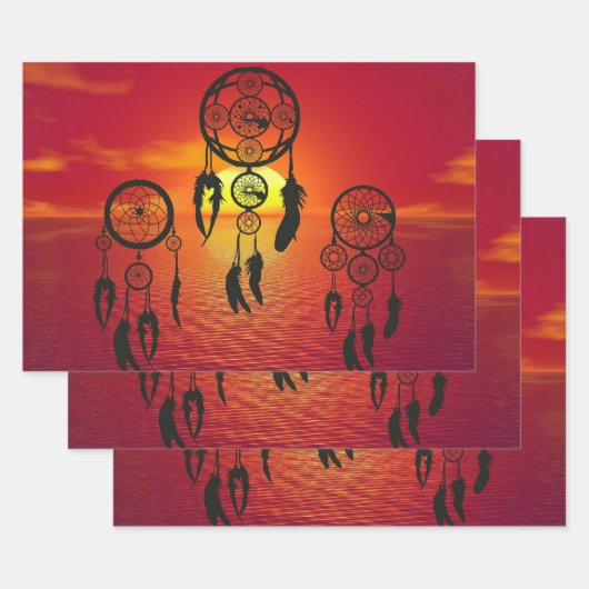 Dreamcatcher Sunset Geschenkpapier Set (Set)