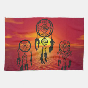 Dreamcatcher Sunset Geschirrtuch