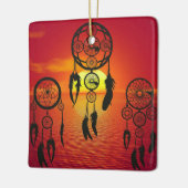 Dreamcatcher Sunset Keramikornament (Links)