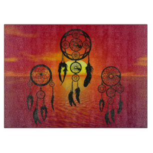Dreamcatcher Sunset Schneidebrett