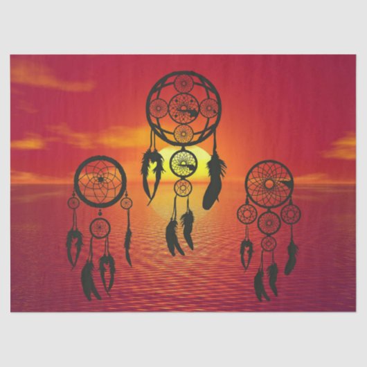Dreamcatcher Sunset Seidenpapier (Vorderseite)