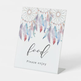 Dreamcatcher Theme Boho Baby Showfood Sockelschild