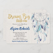 Dreamcatcher Traum große kleine kleine Babydusche Einladung (Vorne/Hinten)