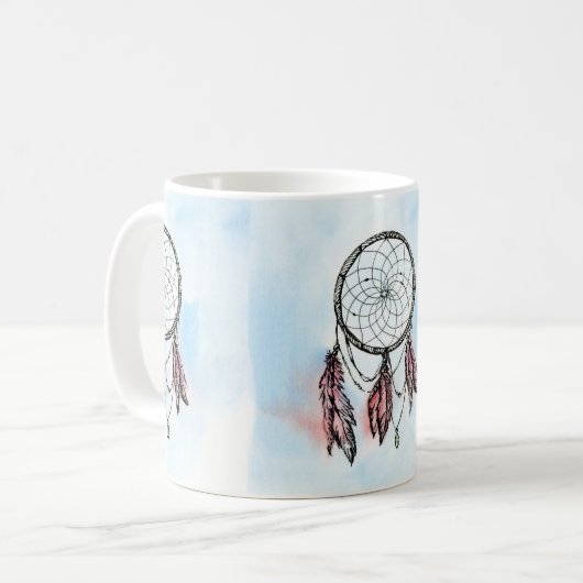 Dreamcatcher Traumdesign auf einer Tasse / Cup (Vorderseite Links)