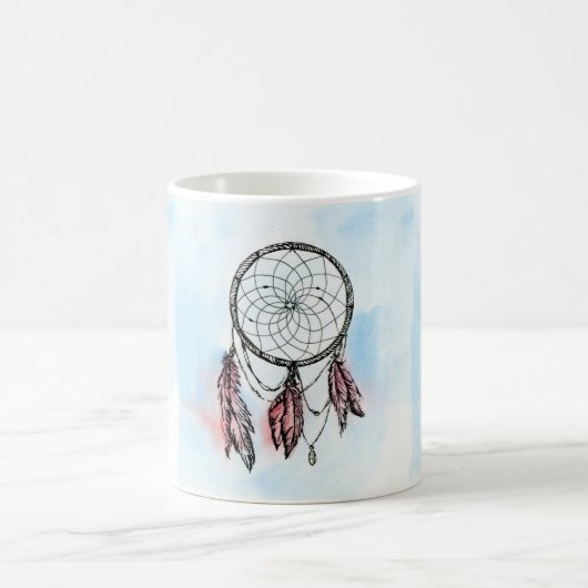 Dreamcatcher Traumdesign auf einer Tasse / Cup (Mittel)