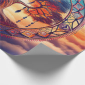 Dreamcatcher Tree des Lebens, spirituelle Explosio Geschenkpapier (Ecke)