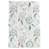 Dreamcatcher und Feathers Pastel Mittlere Geschenktüte (Rückseite)