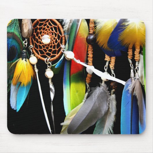 Dreamcatcher und Federn Mousepad (Vorne)