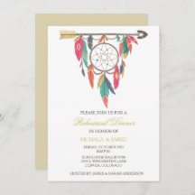 Dreamcatcher Wedding Probe Dinner Einladung