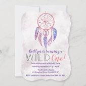 Dreamcatcher Wild Einladung zum 1. Geburtstag (Vorderseite)