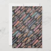 Dreamcatcher Wild Einladung zum 1. Geburtstag (Rückseite)